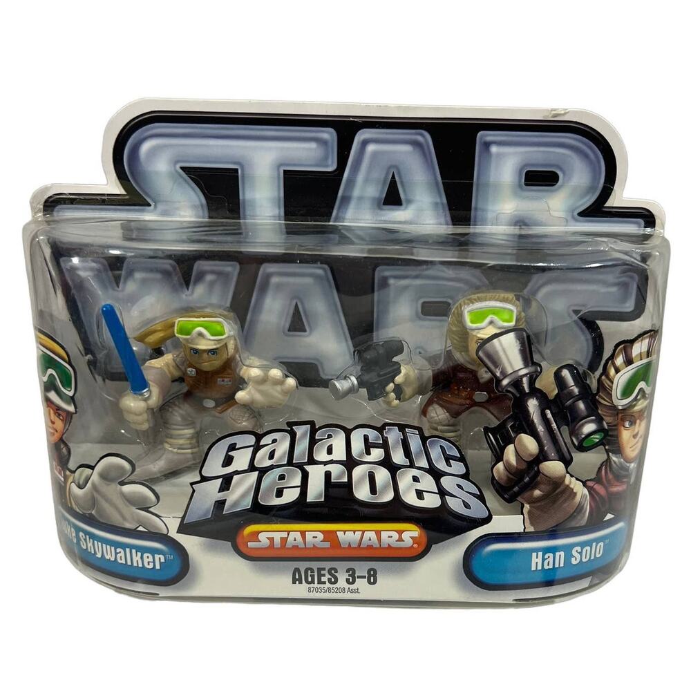 NOS‎ 2006 Star Wars Luke Skywalker Han Solo Hoth Galactic Heroes